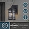 Vaxcel Southport Rust Proof 1 Light Black Coastal Outdoor Wall Lantern Clear Glass T0523 - alternate 5